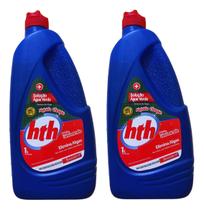 Algicida Choque Solução Água Verde Hth 01 Lt Kit 02 Und