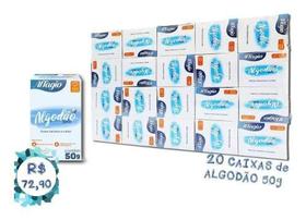 Algodao affagio rolo 50G pacote com 10 unidades Algodao affagio rolo 50G pacote com 10 unidades