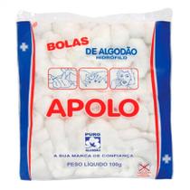 Algodao Apolo bola, branco com 100g