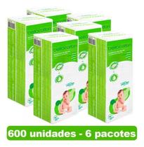 Algodão Bellacotton Quadrado Para Bebê - 6 Pacotes
