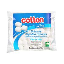 Algodão Bola Cotton Line Macio E Absorvente Pacote 30g