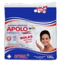 Algodão bolas apolo com 100g