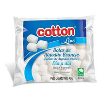 Algodão Bolas Brancas Cotton Line 40 Grs Maquiagem Manicure