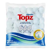 Algodão Bolas De Algodão Branco Topz Hidrófilo Macio E Absorvente 50g - Cremer