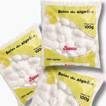 Algodão Bolinha Branca Sussex 100g 3 Pacotes