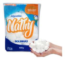 Algodão De Bolinha Hidrofilo Macio 100g Absorvente Nathy