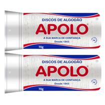 Algodao Disco Apolo 70g Limpeza Facial Maquiagem Manicure Pedicure - Kit Com 2 Algodao Disco Apolo 70g Limpeza Facial Maquiagem Manicure Pedicure - Kit Com 2