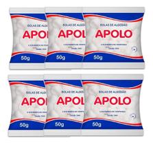 Algodão Em Bolas Apolo 50g kit 6 Unidades
