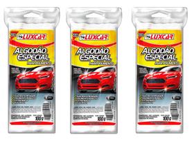 Algodão Especial Para Polimento Automotivo 3 Pacotes de 100g
