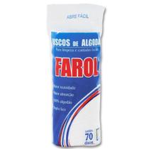 Algodão Farol Cuidados Faciais C/70 Discos - C20063