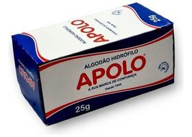 Algodão Hidrófilo Apolo Caixa - 25g de Algodão 100% Puro