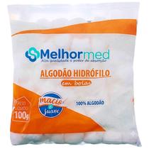 Algodão Hidrófilo em Bolas MelhorMed 100g