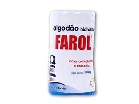 Algodão Hidrófilo FAROL 500g rolo Algodão Hidrófilo FAROL 500g rolo
