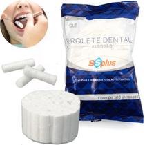 Algodao Hidrófilo Macio Para Boca Rolete Dental C/100 Algodao Hidrófilo Macio Para Boca Rolete Dental C/100