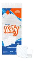 Algodão Nathy Hidrófilo Quadradinho 40g Higiene 100% Natural Algodão Nathy Hidrófilo Quadradinho 40g Higiene 100% Natural