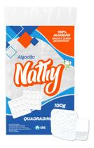 Algodão Nathy Hidrófilo Quadrado 100g Higiene 100% Natural