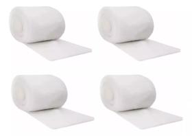 Algodão Ortopédico Sintético Santric 7,5 cm x 3,60 metros pacote com 4 rolos SKU