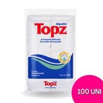 Algodão prensado quadrado TOPZ 100 unidades - TOPZ/CREMER