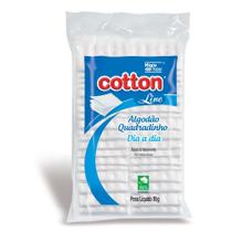 Algodão Quadradinho Cotton Line 95g - Ideal para Remoção de Maquiagem e Limpeza Algodão Quadradinho Cotton Line 95g - Ideal para Remoção de Maquiagem e Limpeza