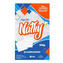 Algodão Quadradinho Hidrófilo 100g - Nathy