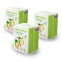 Algodão quadrado bebê bellacotton 150 unidades (3pac. c/ 50uni) Algodão quadrado bebê bellacotton 150 unidades (3pac. c/ 50uni)