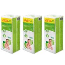 Algodao Quadrado Bellacotton Bebe Kit com 03 und Algodao Quadrado Bellacotton Bebe Kit com 03 und