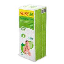 Algodão Quadrado Bellacotton Infantil Com 50 Unidades.