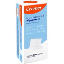 Algodão Quadrado Cremer 100 Unidades - Absorvente e Macio