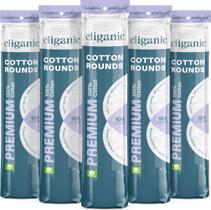 Algodão Redondo Cliganic Premium - 100% Algodão Puro (500 Unidades)