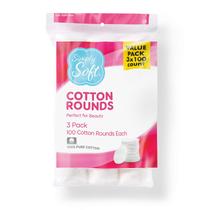 Algodão redondo Medline Simply Soft 300 unidades, 100% algodão
