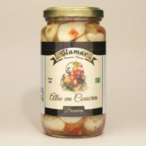 Alho Em Conserva Aperitivo 365g 100% Natural Suave