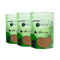 Alho Em Pó Pouch Kit 3 Alta Qualidade 10% Natural 40 G