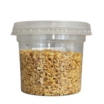 Alho frito granulado desidratado 50g pote com tampa Alho frito granulado desidratado 50g pote com tampa