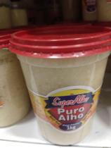 Alho Triturado Puro Super Alho Balde 1 Kg Pronto Para Uso