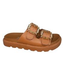 alia Papete Feminina Ouro Camel Vizzano 6510.106