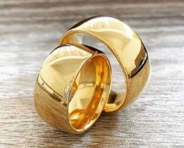 Aliança 12 gramas o par de ouro 14k