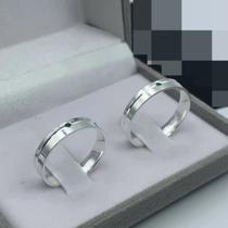 Aliança 4mm (c/ pedra verde) prata 925 Aliança 4mm (c/ pedra verde) prata 925