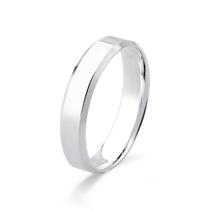 Aliança 5 mm em Prata De Lei Chanfrada Aliança 5 mm em Prata De Lei Chanfrada