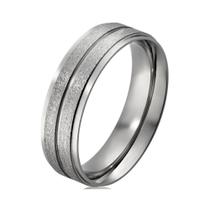 Aliança Aço Reta Anatômica De 6mm Fosca