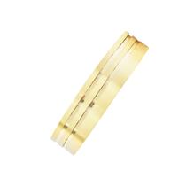 Aliança Anatômica 5 MM com 2 Frisos Ouro 18K Aliança Anatômica 5 MM com 2 Frisos Ouro 18K