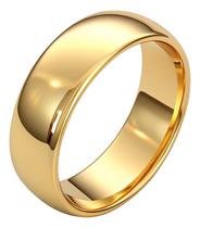 Aliança Anatômica Ouro 18k Casamento 8mm Avulsa Grossa