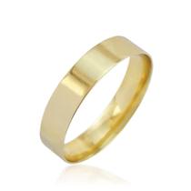 Aliança Anatômica Reta 5 mm Em Ouro 18K Aliança Anatômica Reta 5 mm Em Ouro 18K