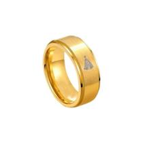 Aliança Anel Ouro 18k 8mm Noivado Nossa Senhora Aparecida