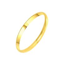 Aliança banhada ouro 18k 2mm