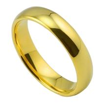 Alianca Banhada Ouro 18k 4mm Anatômica Tradicional Casamento Noivado Casal Compromisso Luxo