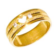 Aliança Banhada Ouro 18k 6mm Coração Risco Brilho Pedra Zircônia Casal Noivos Luxo Compromisso