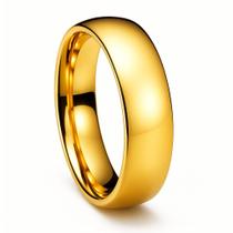 Aliança Casamento 4mm Banhado Ouro 18k Noivado Compromisso Tradiciona Luxo
