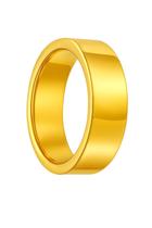 Aliança Casamento 6mm Reta Lisa Banhada Ouro 18k Tungstênio Noivos Luxo Compromisso