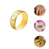 Aliança Casamento Ouro 18k Pedras Zircônia E Coração Aliança Casamento Ouro 18k Pedras Zircônia E Coração