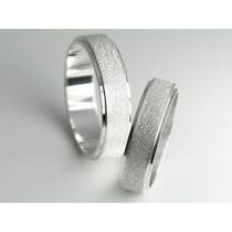 Aliança Compromisso Fosca 5 Mm Prata 950 De Lei - Lindas